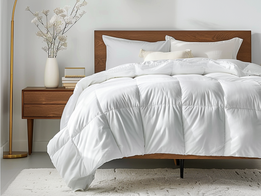 wypełnienie puchowe kołdry grafika